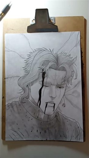 Kakyoin death in my art style #lineart #drawing #mangaart #jojosbizzareadventure #kakyoinnoriaki