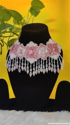 Jewelry Making for Beginners on Instagram: "Full tutorial on my YouTube channel, Dm for Details Earrings Handmade jewellery Jewellery making tutorials Diy necklace Handmade choker Bead crafts Bead work Jewellery tutorials Handmade necklace Handmade neckpiece Art and craft Tutorials Handmade Jewellery Necklace #jewelry #jewellery #jewelrydesigner #neckpiece #necklace #beadwork #tutorial #art #crafts #artandcraft #5minutecraftsandjewelry #5minutecrafts #handmadejewellery #handmadejewelry #handmade