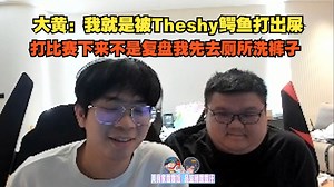 【wayward】大黄：我就是被Theshy鳄鱼打出屎，打比赛下来不是复盘我先去厕所洗裤子_游戏热门视频