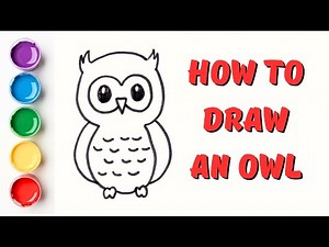 How to Draw an Owl Step by Step Easy | Easy Draw for Kids