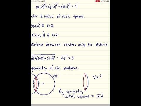 Volume of the Intersection of Two Spheres