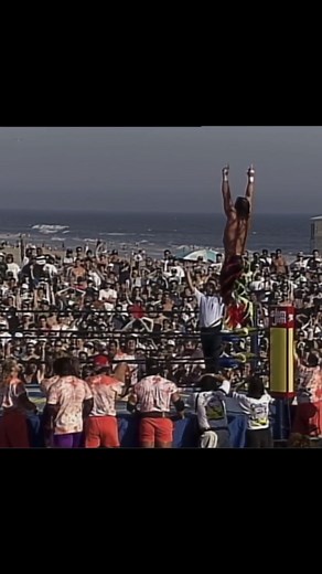 Listen Bash at the Beach 1995 was not the greatest show but when I was a kid, I didn’t care if it was financially successful, if the PPV buys were good, what the attendance was or if the show provided quality wrestling matches. All I remember thinking was how cool it was they had “Bash at the Beach” on an actual beach. I didn’t understand why they didn’t do this every single year. It was such a cool visual. I still watch this show because of the show’s personality and the beautiful Huntington Be