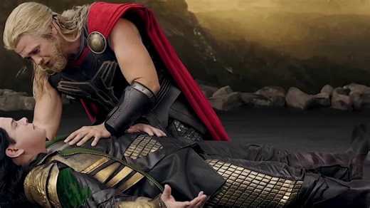 Si parás Thor: Ragnarok en el minuto 10, encontrás a tres estrellas que se burlan de la propia saga de Marvel