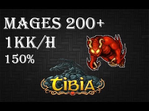 Tibia | Demon Task (Goroma) | Mages 200+ | 1kk/h (150%)