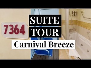 Carnival Breeze Ocean Suite Room Tour