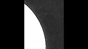 THE SUN In this capture you will see three videos of the same object. The first video is black and white. The second video is in slightly is a colour version and the third video is the full video of the object coming up beside the Sun. Almost seeming to wait at the top then it crosses the Sun in an archetype manner suggesting that it was very close to the Sun. This was captured through a sun filter and you can clearly see approach in the Sun and then traversing it under normal circumstances. You
