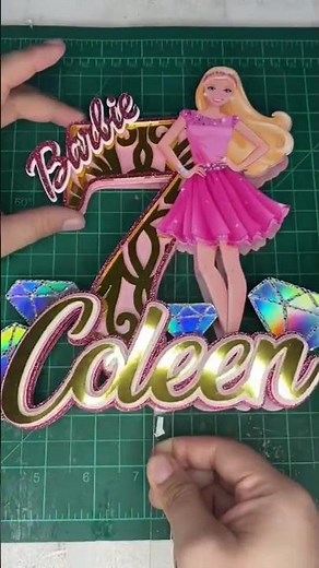 Barbie Cake Topper #caketoppers #diy #caketoppertutorial #barbie