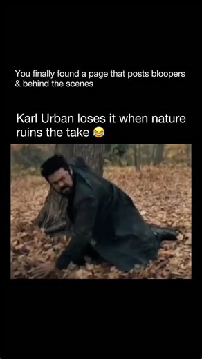 Bloopers & Behind The Scenes on Instagram: "Karl Urban is known for his intense screen presence and ability to fully commit to physically demanding, high-stakes roles across film and television. He gained global recognition portraying Éomer in The Lord of the Rings trilogy before going on to play Judge Dredd in Dredd, Dr. Leonard “Bones” McCoy in the modern Star Trek films, and Billy Butcher in The Boys. Despite often being cast as tough, no-nonsense characters, moments like on-set bloopers reve