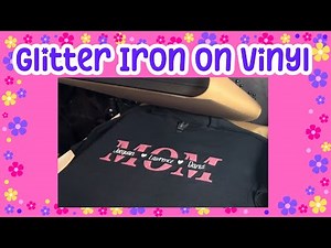 Small Business | CRICUT GLITTER IRON ON VINYL TUTORIAL | How to | l2025 | Beginner Friendly