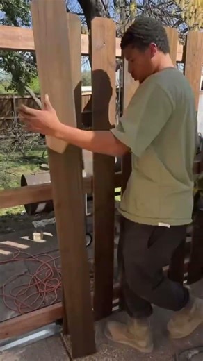 Cool little mini sliding gate build for a dallas customer! #fence #diy #build #howtobuildafence