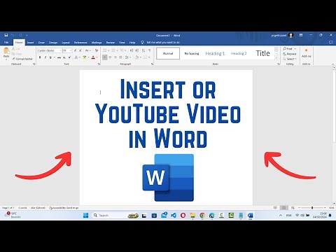 How to Insert or Embed YouTube Video in Word