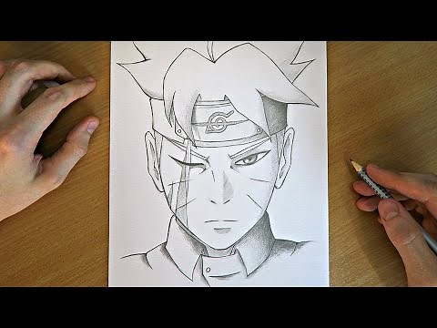How To Draw Boruto Uzumaki | Step-By-Step | Anime Drawing Tutorial | Naruto ✍️