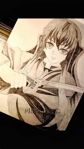 Drawing muichiro✨ rate my artwork out of 10 ✨ #muichiro #drawing #shorts