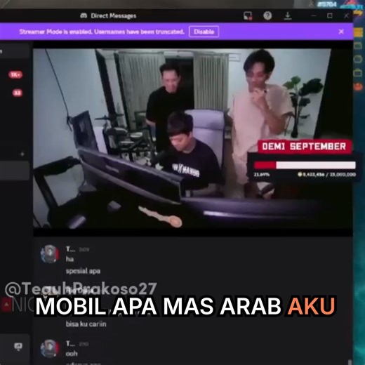 YB BELIIN TEPE MOBIL BIAR KELIATAN KAYA 🔥 #marapthon2 #yb #viral #fyp #aloy