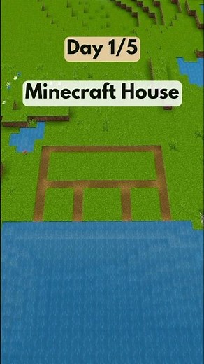 Day 1/5: 🎯 Minecraft HOUSE Tutorial #minecraft #shorts