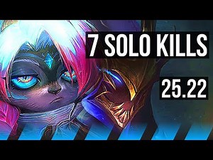VEX vs ZED (MID) | 7 solo kills, 50k DMG, Dominating | KR Master | 25.22