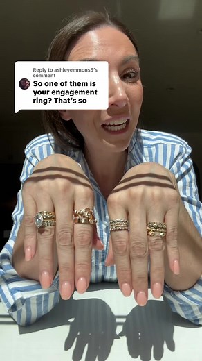 My Engagement Ring Is Part of My Sobriety Ring Stack!