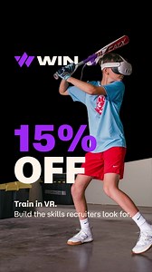 ⚾ Unlock 15% off VR training and start improving your game today! Click to level up your skills with WIN Reality. | WIN Reality
