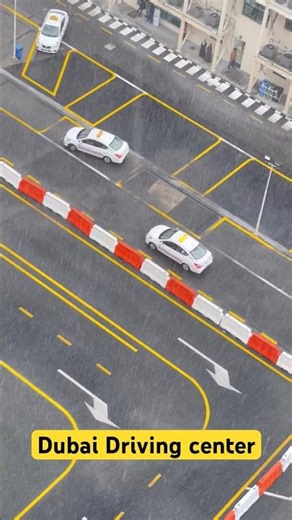 Rainy Driving Lesson in Dubai 🌧️ | Dubai Driving Center Experience #shorts #driving #rain #weather