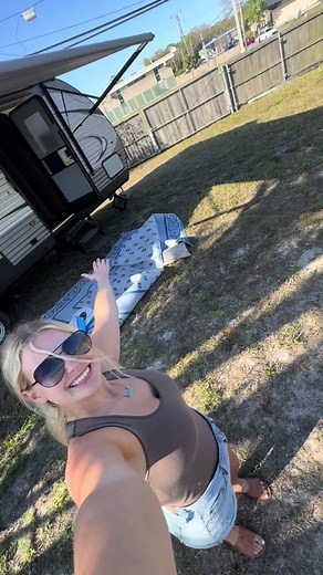 CAMPER TOUR IS HERE!!! AHHH!!! 4 days until we move into here full time, im so excited and nervous at the same time! I cant wait to show you guys what itll look like when it’s decorated and cozy 🤍🤍 #camper #camperlife #fyp #campertour #house #housetour #downsizing #campingwithkids #campingwithdogs