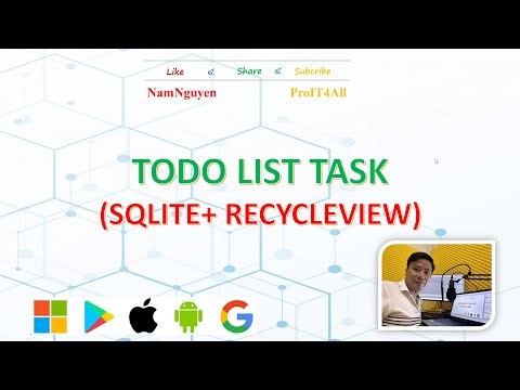 Android02 Todo List Task Sqlite vs RecycleView Lab2 P1