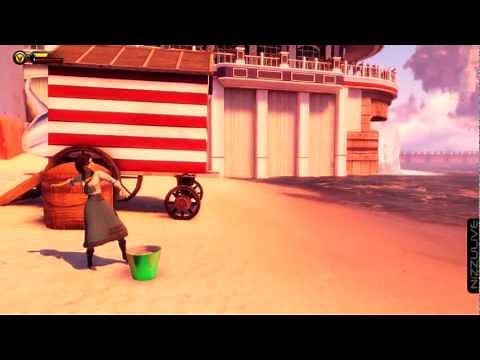BioShock Infinite Elizabeth Skipping stones on water