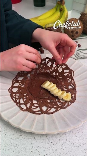 Crêpe vegan banane, chantilly & Nutella® Plant-Based 🥞🍌