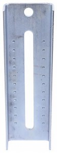 Bolster Bracket - Zinc Plated Steel - 8" Tall x 2-1/2" Wide x 1" Thick - Qty 1 etrailer Boat Trailer
