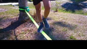 Watch Slackline Kit with Tree Protectors 57 feet Easy Set up Instruction Booklet and Carry Bag Set on Amazon Live