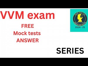 VVM exam mock test answers