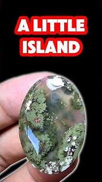 Cabochon Making Process | Moss Agate #cabochon #gemstone #jewelry #lapidary #preciousstones