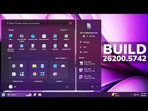 New Windows 11 25H2 Build 26200.5742 – New Start Menu Design, New Settings, and Fixes (Dev)