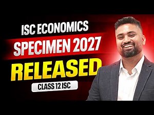 ISC ECONOMICS 2027 SPECIMEN PAPER | CLASS 12 | Shubham Jagdish | 8112601234 | #shubhamsambhallega