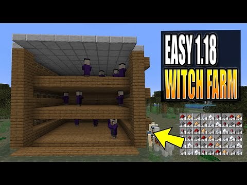 Minecraft Witch Farm - Easy and Efficient Build - Minecraft 1.18