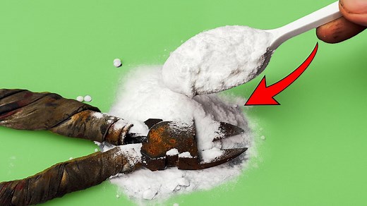 No chemicals, no cost — just salt! The easiest way to clean rust ever! #experiment #creativity #tricks #lifehacks #diy | Delta Gaming