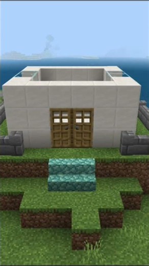 minecraft easy qaurtz house timelapse #minecraft #howtobuild #gaming #minecraftbuilds