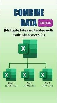 Multiple Excel sheets? Combine them all at once with Power Query #excel #tutorial #shorts