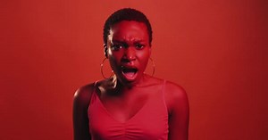 Shocked Face Fear Anxiety Perplexed Woman Gif Loop