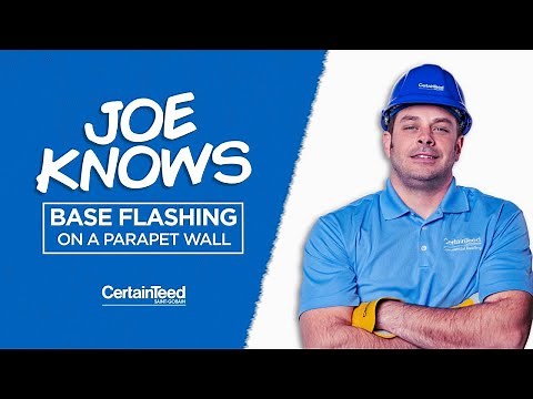 Commercial Roofing Construction Detail CT-06: Base Flashing on a Parapet Wall