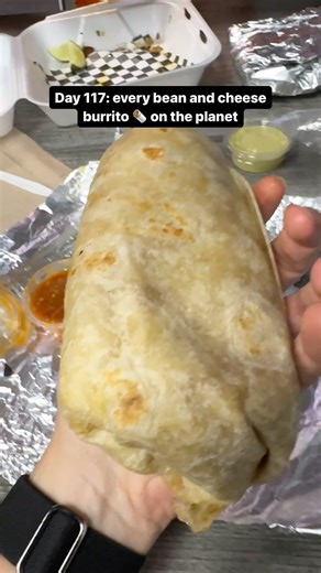 Elie Ayrouth on Instagram: "The exploding bean and cheese burrito from @theoctacoboss in Orange, CA. This place saved us late night, itching for a bean and cheese on the way home and there it was...flashing lights, the only shop open in the strip. The bean and cheese was tasty, nice beans, not a full refry, a light mash if you will, nice cheese, exploded at the touch. Immediately became a spoon burrito, followed by a finger squeeze and shovel-into-mouth burrito. I'll be coming back to also try t