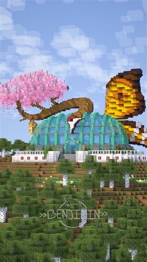 I Built a Custom Pokemon Bug Type Gym in Minecraft! #minecraft #building #pokemon #gym
