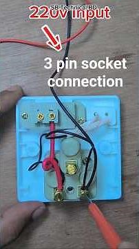 3 Pin Socket Connection | Easy& Correct Wiring Tutorial #diy #socketconnection #electric #electronic