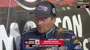 DIRTVision REPLAY: "It's unbelievable what we've been able to do." Tonight, Brandon Sheppard Racing and Rocket1 Racing were officially crowned the 2020 World of Outlaws Morton Buildings, Inc. Late Model Series champions! For Brandon, it's his second-straight title and third in the last four years. For owner Mark Richards, it's his astounding seventh career championship. #MortonMoments | World of Outlaws Late Model Series