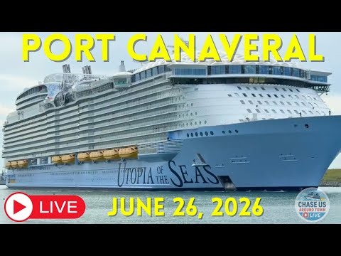 LIVE: Watching Cruise Ships Leaving Port Canaveral LIVE! (June 26, 2026)