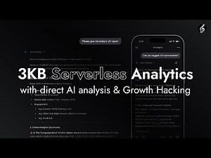 ⚡3KB Serverless Analytics with direct AI analysis & Growth Hacking #gemini #grok #claude #chatgpt