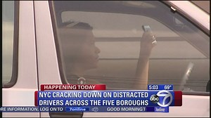 NYPD launches crackdown on drivers using cell phones