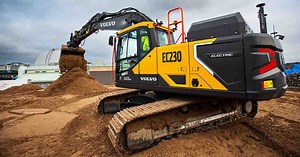 Volvo showcases electric excavator, begins testing ahead of commercial sales next year