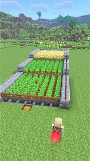 Easy Crop Farm🤯 #minecrafttutorial