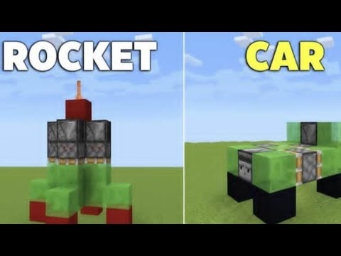 How to make a working rocket in Minecraft without mods! Airplane in Minecraft
