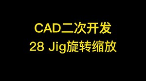 CAD二次开发-28Jig旋转缩放